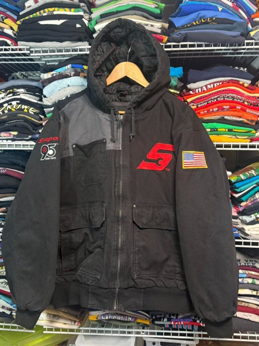 Snap-on tools 95th anniversary work jacket black